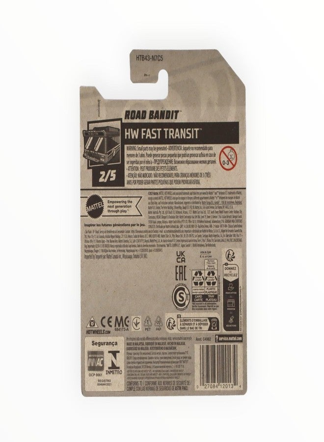 Matchbox Hot Wheels Road Bandit, HW Fast Transit 2/5 [Blue/Orange] 30/250 - Image 3