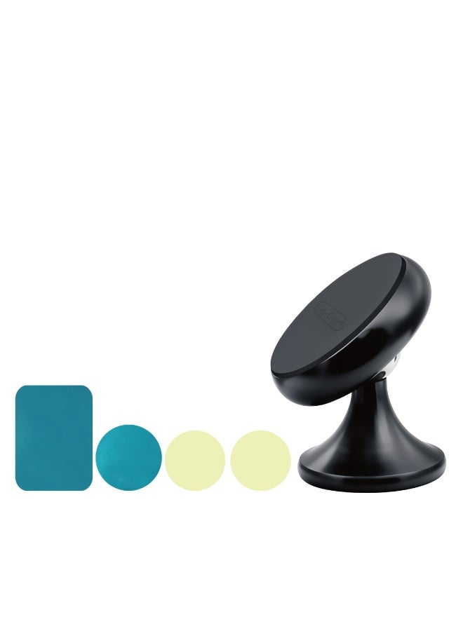 Universal Magnetic Car Phone Holder with 360° Rotation | Strong N52 Magnet | All-Metal Body | Secure Dashboard Mount | Compact Design | Stable Grip for One Smartphone | Signal-Safe, Scratch-Free, Adhesive Base - Image 3