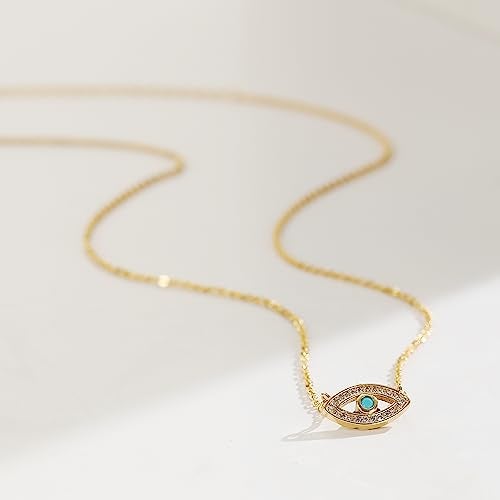 Collner 14K Gold Heart Pendant Necklace for Women Dainty Star Necklace Tiny Evil Eye Choker Necklace Boho Crescent Moon Necklace Minimalist Jewelry - Image 4