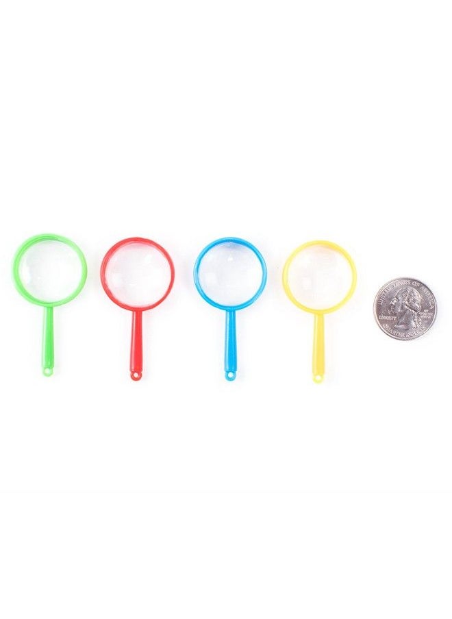Super Z Outlet Mini 2" Magnifying Glasses Plastic Pocket Children Detective Explorer Crafts Colorful Party Favors (72 Pack)  - Image 5
