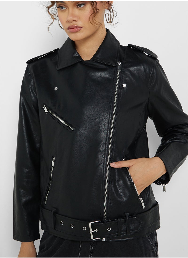 Zippered Leather Jacket - pzsku/Z04577AE1D0924455BEF4Z/45/_/1724765354/e7725b4a-e4be-4194-912c-281c5850f394