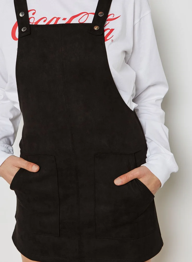 FOREVER 21 Denim Pinafore Dress