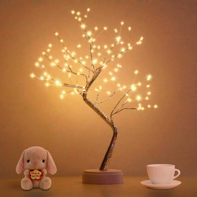 LED TABLETOP BONSAI TREE LIGHT AESTHETIC TREE LAMPS FOR LIVING ROOM CUTE NIGHT LIGHT BATTERYUSB OPERATED DIY ARTIFICIAL TREE LAMP FOR BEDROOM DESKTOPCHRISTMAS ROOM DECOR