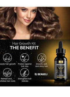 beaueli 5% Minoxidil for Men Hair, Minoxidil for Women Hair Growth, Minoxidil for Men Beard Growth, Minoxidil 5 Percent, Hair Regrowth for Men, Hair Loss Treatments for Women 1oz  - Image 2
