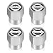 XIGRALUCK Tire Valve Stem Cap for Nissan Metal Tire Stem Cover with Belt ORing Air caps Sports Accessories 4 Pack - Image 2