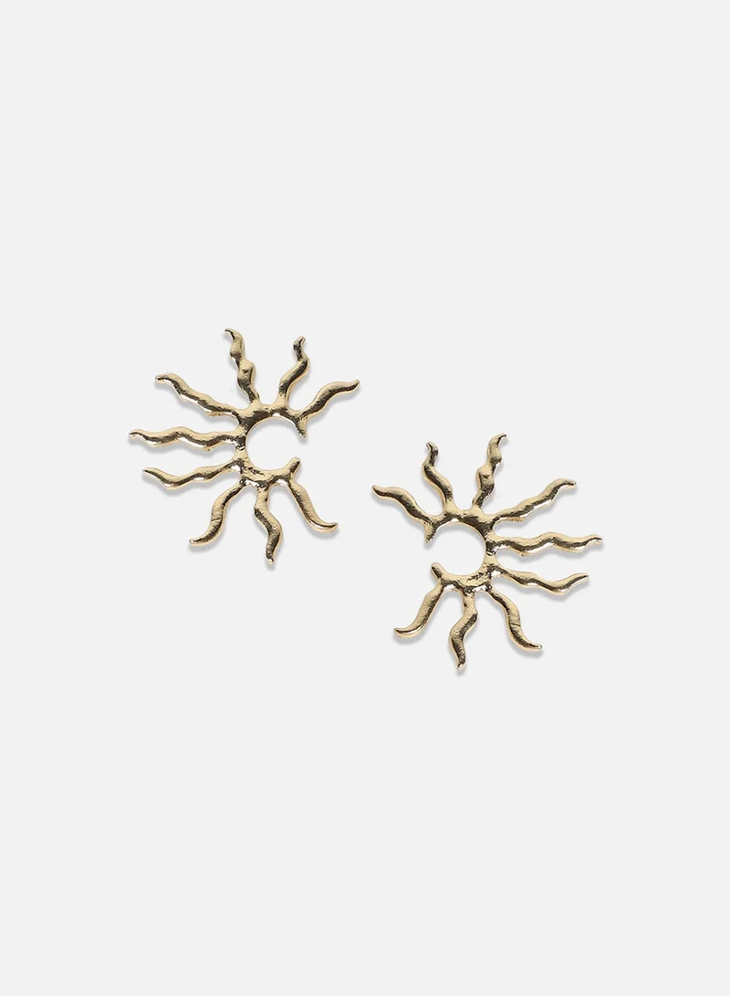 سوهي أقراط الشمس المتلألئة - الذهب الشمبانيا