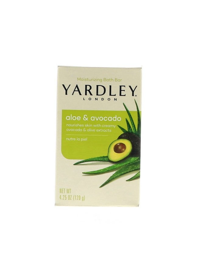 Yardley London Aloe And Avocado Naturally Moisturizing Bath Bar 4.0 Oz (Pack Of 10)  - Image 1
