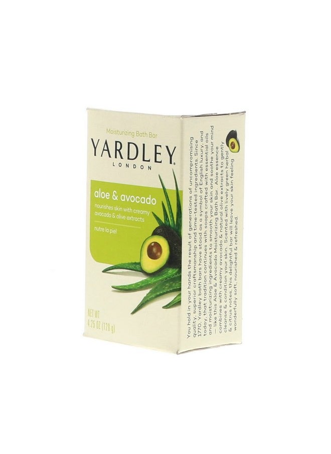 Yardley London Aloe And Avocado Naturally Moisturizing Bath Bar 4.0 Oz (Pack Of 10)  - Image 2