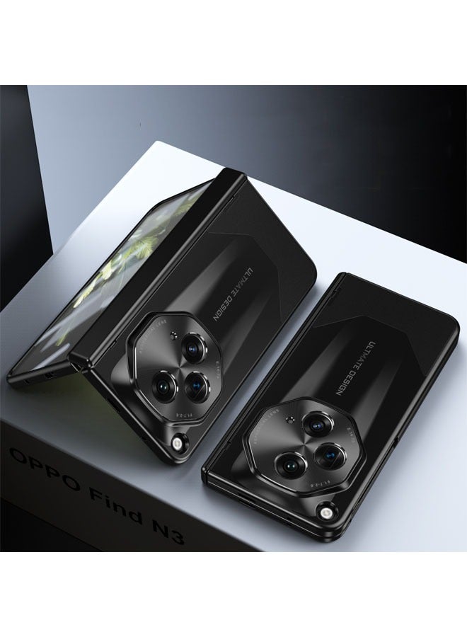 general Compatible with Oppo Find N3 mobile phone case folding screenFind N3 Fold 2023 shell film integrated electroplating all-inclusive anti-drop protective case - Image 1