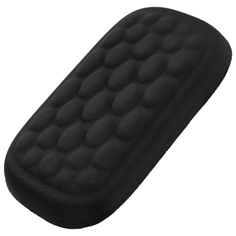 Ergonomic Memory Foam Wrist Support Pad For Keyboard And Mouse Black Single Hand Use - Image 2