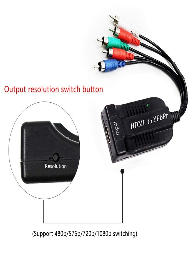 HDSUNWSTD 1080P HD Clear HDMI to Scaler Male RGB Component YPbPr Video and R/L Audio Scaler Adapter Converter - Image 3