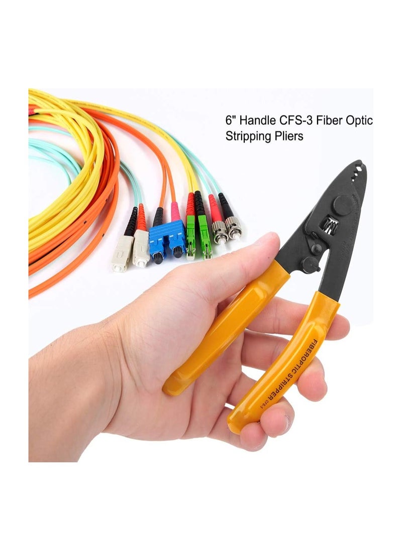 HOFEESEA - Fiber Optic Stripping Pliers, Squeeze Pliers 3 Port Hole Fiber Optic Stripping Tool with Hex Socket Wrench for Jacket  Buffer and 125μm 250μm Coating Stripping - Image 1