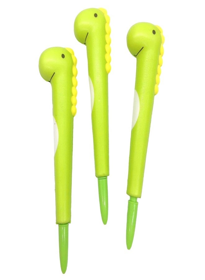 Radhya Accessories أقلام ديناصورات إسفنجية ناعمة من راديا أكسسوارات، أقلام كاواي لتخفيف التوتر، أقلام كرتونية لطيفة للأولاد، قلم ديناصور للأطفال (عبوة من قطعتين) - Image 1