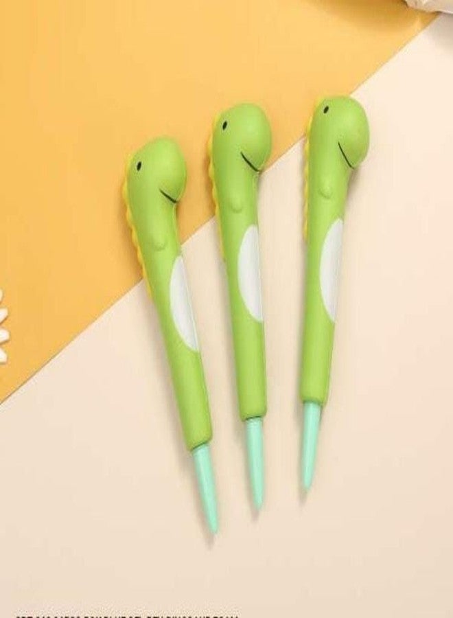 Radhya Accessories أقلام ديناصورات إسفنجية ناعمة من راديا أكسسوارات، أقلام كاواي لتخفيف التوتر، أقلام كرتونية لطيفة للأولاد، قلم ديناصور للأطفال (عبوة من قطعتين) - Image 5