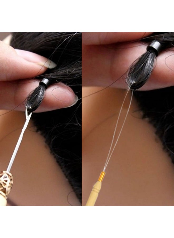 Business King - Hair Extension Tool Kit Bead Device Tool Silicone Lined Links Beads Curved Hair Plier For Tinsel And Feather Hair Extensions Or Removal Dark Brown - Image 1