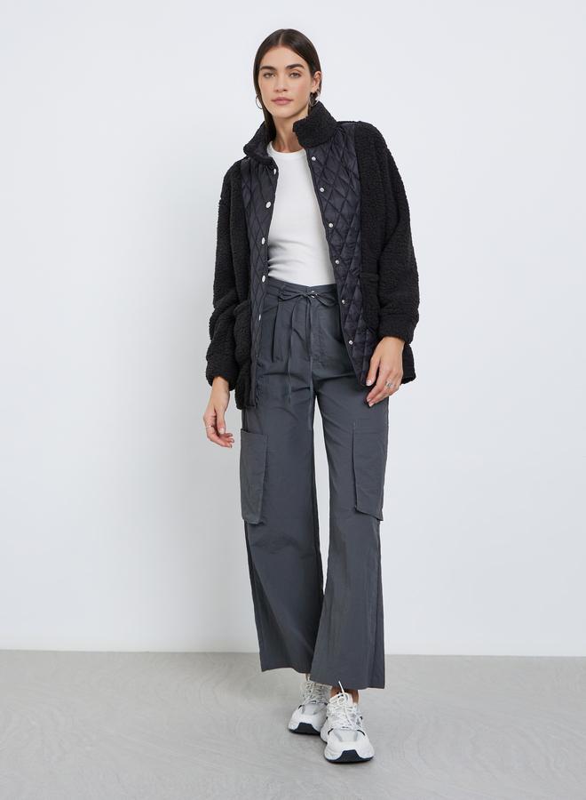 ستايلي جاكيت بتفاصيل فرو صناعي - Image 2