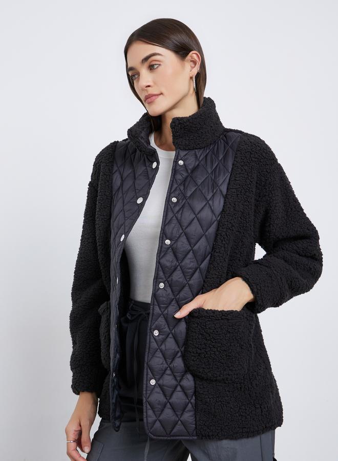 ستايلي جاكيت بتفاصيل فرو صناعي - Image 3