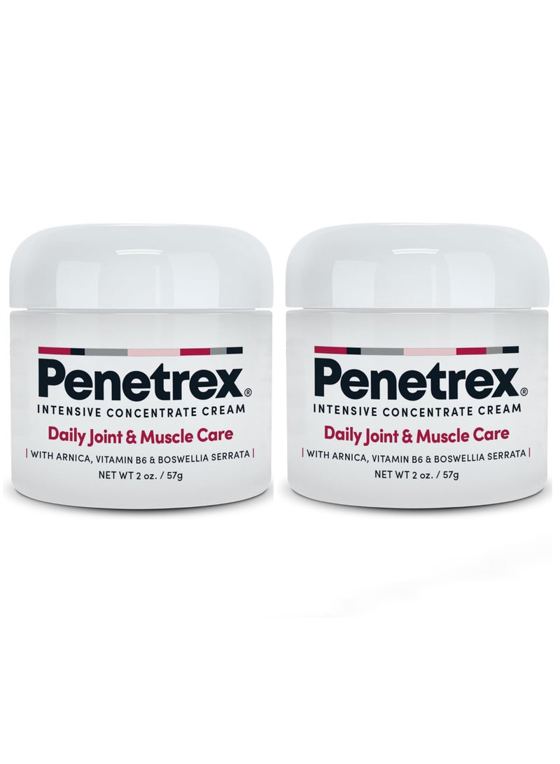 penetrex Joint & Muscle Therapy Soothing Comfort for Back Neck Hands Feet Premium Whole Body Rub with Arnica Vitamin B6 MSM & Boswellia Non Greasy 2oz Cream 2 packs - Image 1