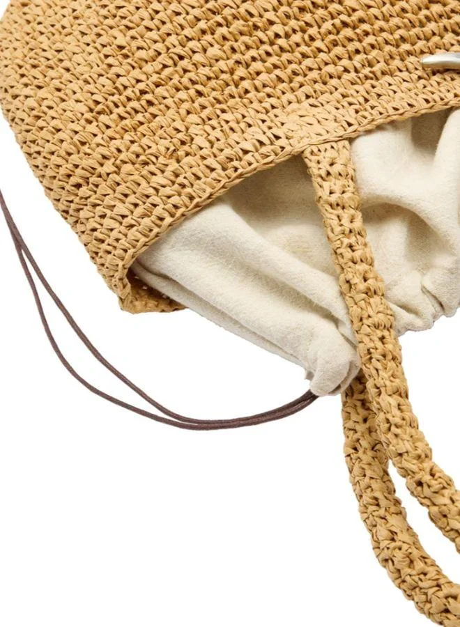 PARFOIS Tote Bag With Straw Effect M