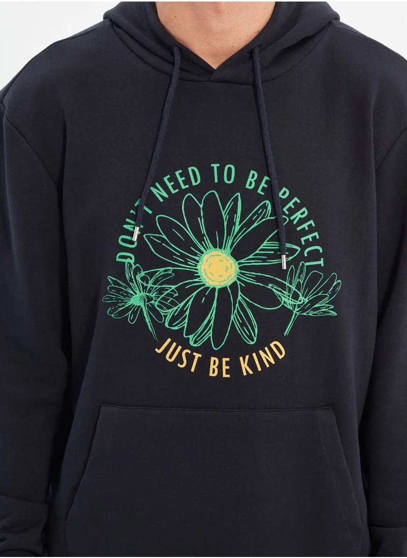 trendyol Slogan Hoodie