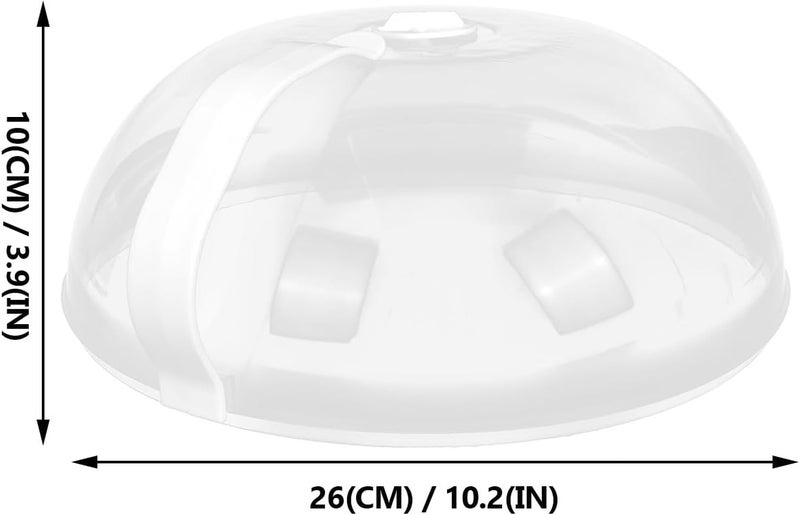 4pcs Microwave-safe Plastic Food Covers Handles Large round Food Preservation Lids for Refrigerator and Kitchen for Home Dining and Microwave Heating - Image 2