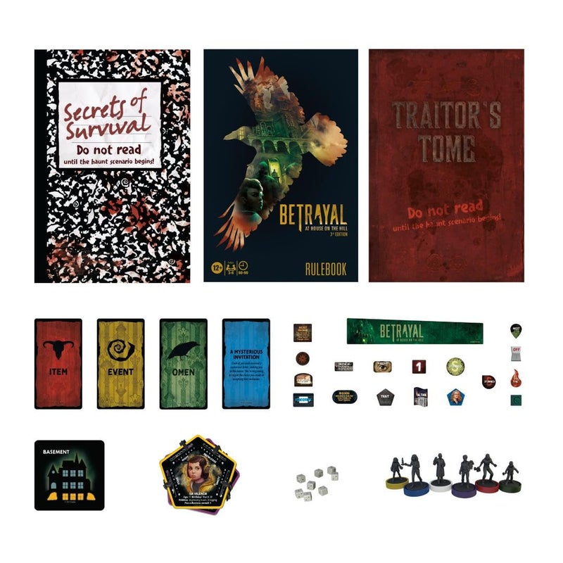 Avalon Hill أفالون هيل هاسبرو جيمينغ خيانة في المنزل على التل الطبعة الثالثة لعبة لوحية تعاونية، للأعمار 12 وما فوق، 3-6 لاعبين، 50 سيناريو مثير - Image 2