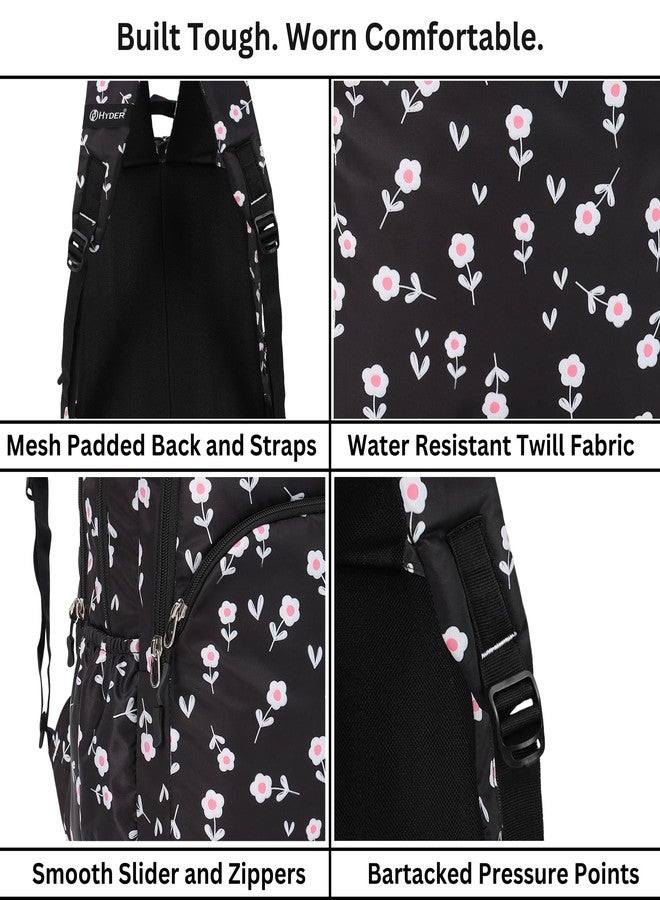 HYDER Petal 35L Latest Cute and Stylish School Bag for Girls - Perfect for School, College, Office and Tution Durable School bags for Kids And Women | Perfect Girls Bag (Black) - Image 5