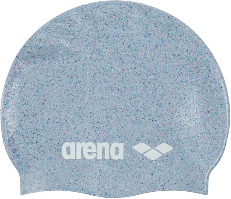 Arena Print Unisex Soft Silicone Swim Cap for Women and Men, Intensive Training Comfortable Non-Slip Long Hair Swimming Hat
