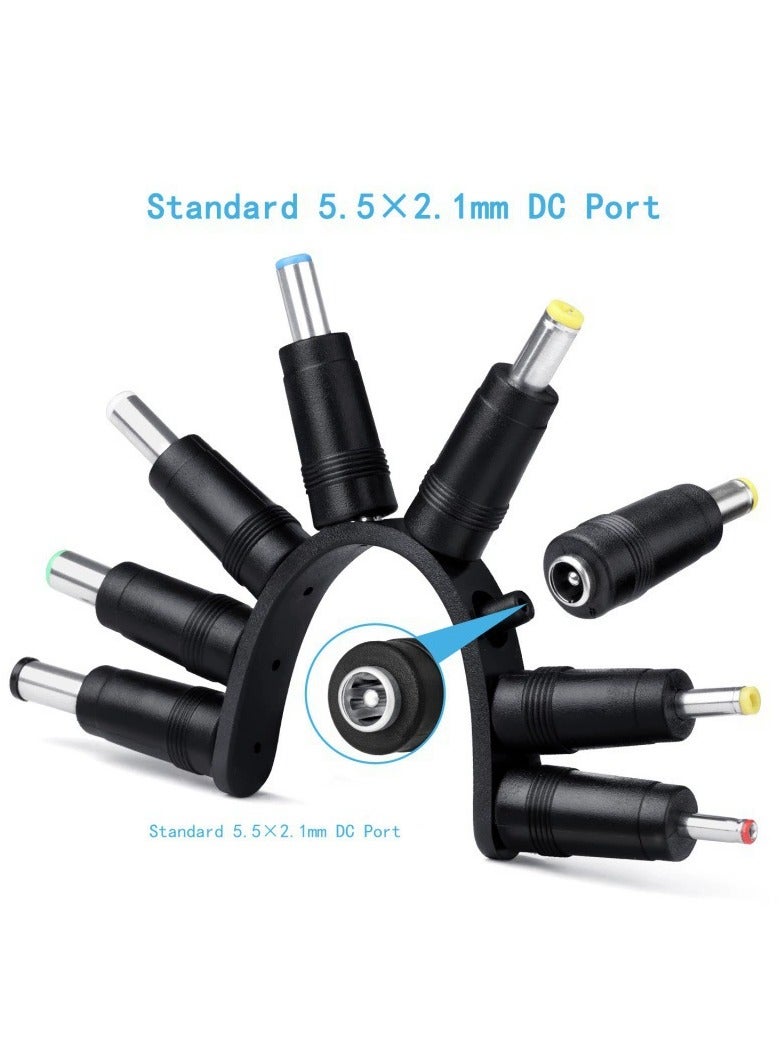Universal 5V USB to DC 5.5x2.1mm Power Cable Charger Cord with 8 Connector Tips - Compatible with Routers, Mini Fans, LED Lights, CCTV Cameras, Speakers & More (Multi-Device Charging Solution)  - Image 2