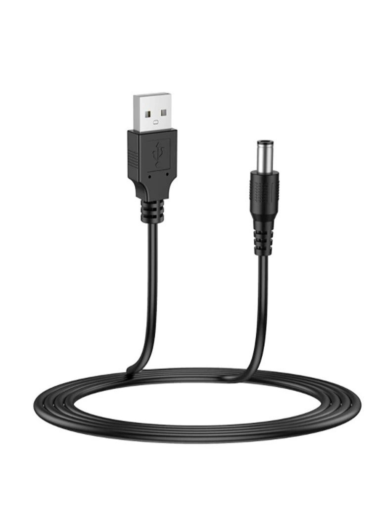 Universal 5V USB to DC 5.5x2.1mm Power Cable Charger Cord with 8 Connector Tips - Compatible with Routers, Mini Fans, LED Lights, CCTV Cameras, Speakers & More (Multi-Device Charging Solution)  - Image 3