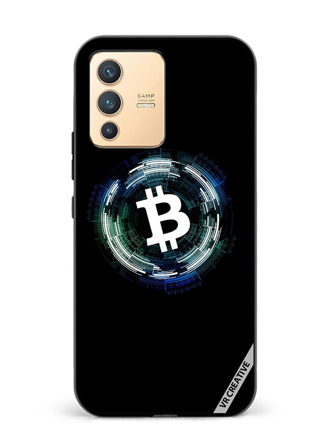VR CREATIVE Protective Case Cover For Vivo V23 5G Bitcoin Design Multicolour - Image 1
