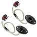 pinflaw 2 PCS Car License Plate Light Socket Harness Waterproof Durable Vehicle Rear Light Socket Pigtail Plug Assembly Compatible with Dodge Ram 19942001 1500 2500 Black - Image 2