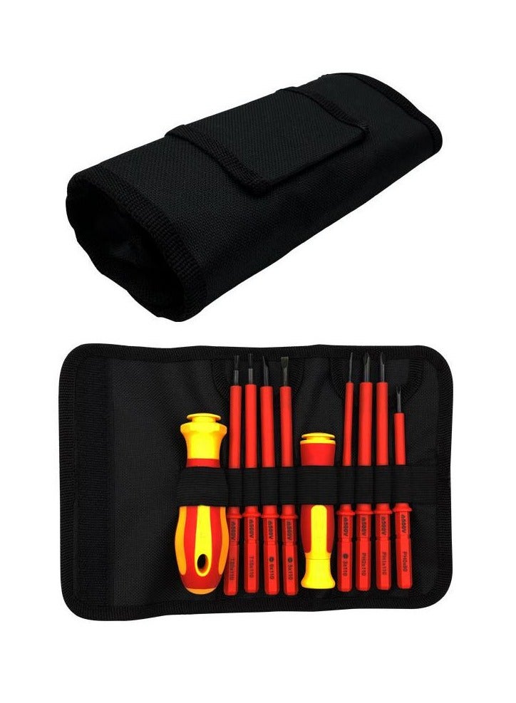 Insulated Screwdriver Set Magnetic Bits&Insulated Handle10-Piece Precision Tool Kit for Household Electronics Repair - Image 1