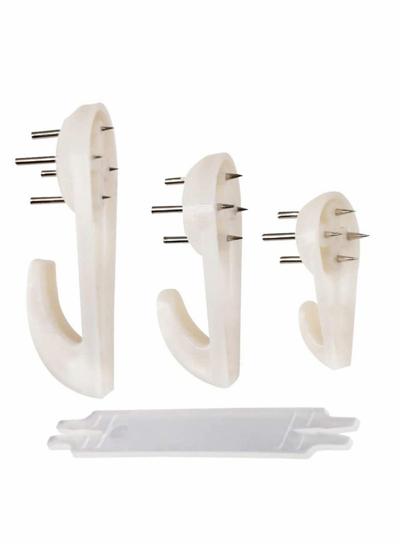 KASTWAVE Picture Hangers for Hardwall Concrete Wall Hanging Photo Frames Drywall Hook Art Painting Display Hangers Clock Wedding Photos Hanging Hardware Kit for Home Office - Image 1