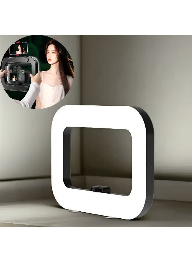 ARABIQO YM200 Ring Light Smartphone Video Rig, Built-in Power Bank, Phone Holder, LED Selfie Light for Makeup, Vlogging, TikTok, YouTube, Filmmaking & Live Streaming - Image 1