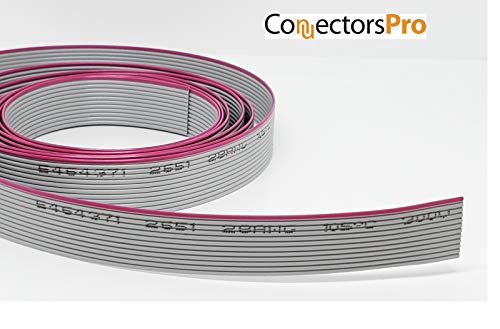 Pc Accessories - 5 Feet Length IDC Silver Flat Ribbon Cable 12 Wire 12 Conductors for 2.54mm Pitch Connectors (12P-5FT) - Image 2