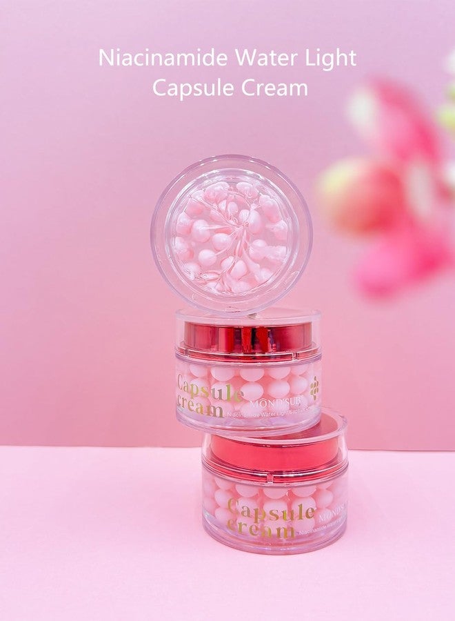 MOND'SUB Niacinamide Water Light Capsule Cream | 80g Brightening & Barrier Repair Moisturizer with Niacinamide + NAG, Micro-Encapsulation Technology for Dull & Uneven Skin - Image 5