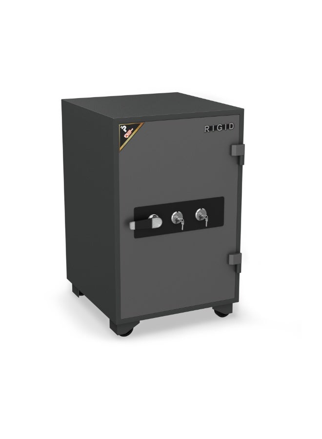 RIGID Fire Resistant Steel Safe with Dual Key Lock, 150Kg  - Image 5