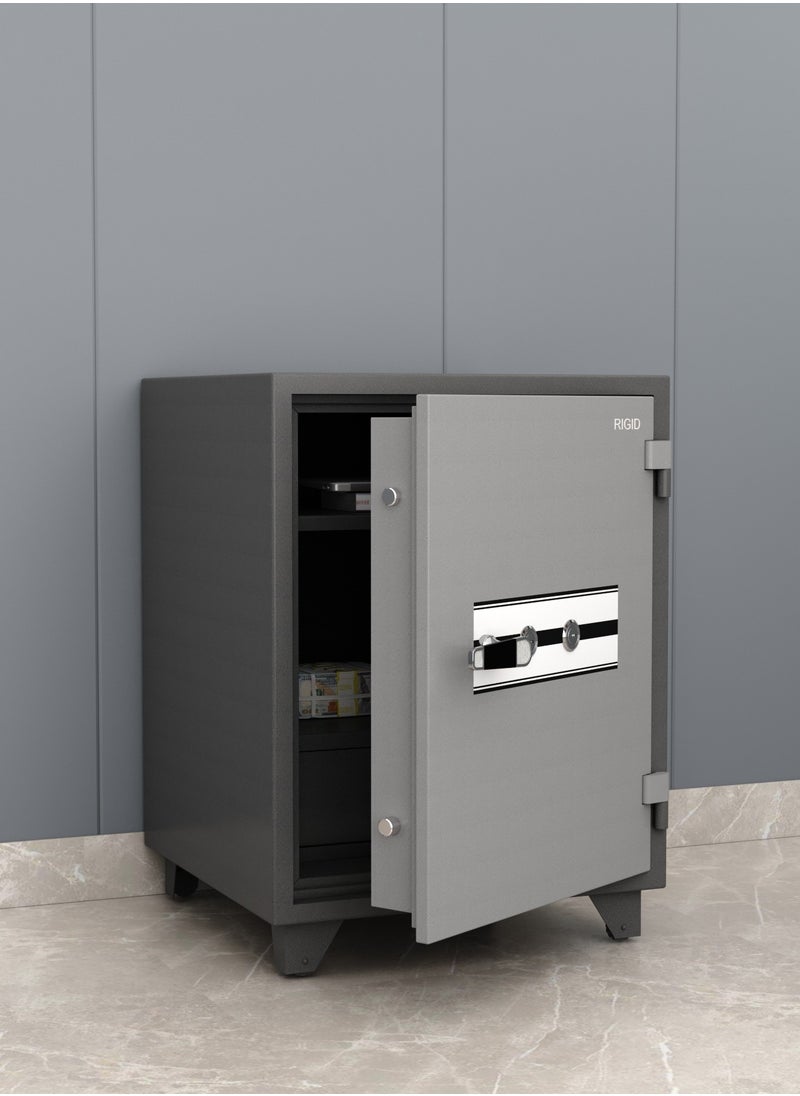 RIGID - Fire Resistant Steel Safe with Dual Key Lock, 150Kg - Image 1