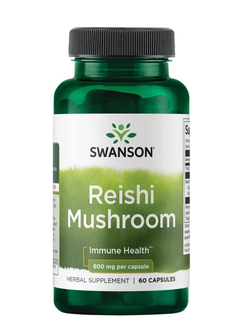 SWANSON Reishi Mushroom 60 Capsules - Image 1