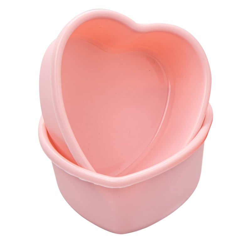 Dootafy Mini Heart Cake Pan  4 Inch Silicone Mold 2 Pack Nonstick Shaped For Valentine'S Day Anniversary Birthday Cake Snack Tart Muffin Cupcake Cheesecake Baking - Image 2