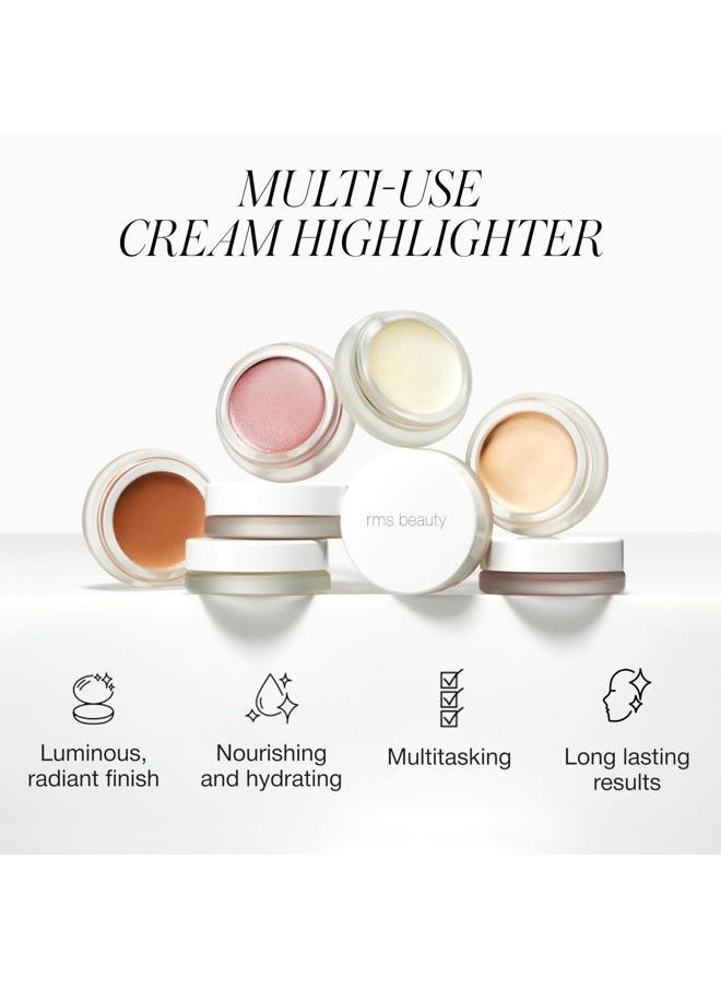 RMS Beauty Luminizer - Cream Highlighter Makeup, Face Highlighter & Inner Corner Eye Highlighter, Glow Balm Dewy Makeup Face Highlighters & Luminizers  - Image 2