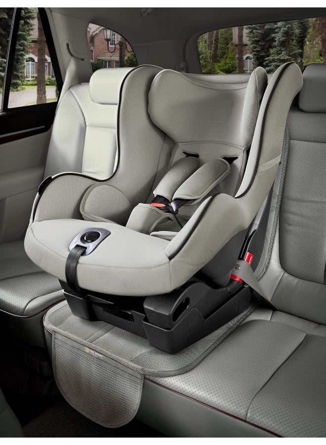 Tike Smart Premium Car Seat Protector (Gray (Grey), High Back) - Image 4
