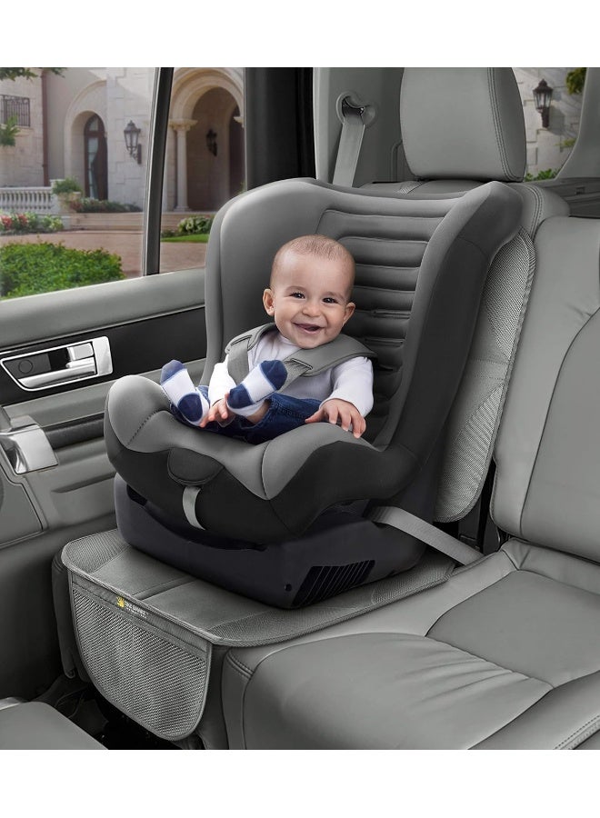 Tike Smart Premium Car Seat Protector (Gray (Grey), High Back) - Image 2