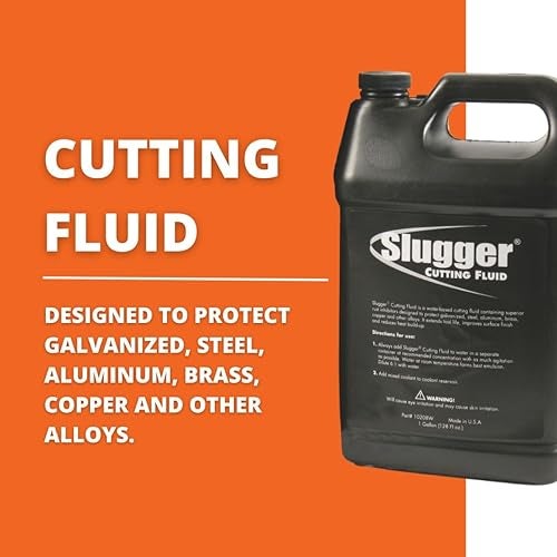 Jancy Slugger by Fein Cutting Fluid for Galvanized, Steel, Aluminum, Brass, Copper & Alloys - Extends Cutter Life, Reduces Heat and Friction, Water-Based, 1 Gallon - 64298102080 - Image 2