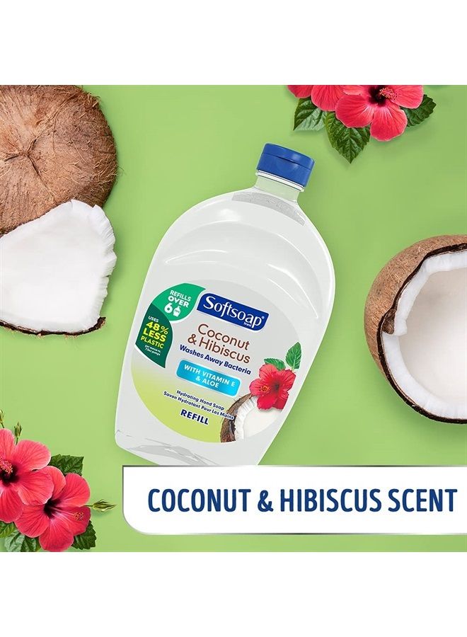 Softsoap Moisturizing Liquid Hand Soap Refill, Coconut & Hibiscus - 50 Fl. Oz - Image 2