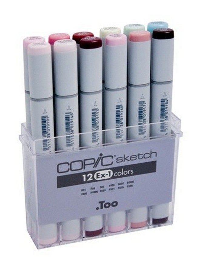 Copic Sketch Markers Set of 12 - Set Ex1