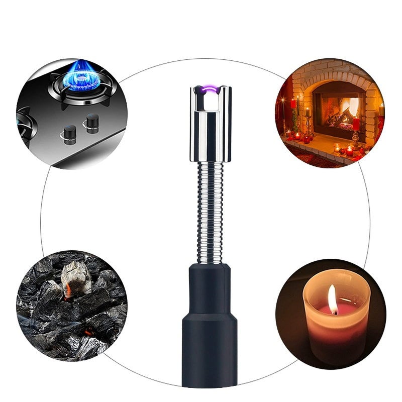 XTENDR ARCS XTENDR ARCS V2 Extendable 2.5 Feet Arc Extra Long Flameless Fireplace Stove Electric Candle Lighter, Long Neck Lighter for Pilot Light, Grilling, Firepit, Kitchen, BBQ (Pink)  - Image 5