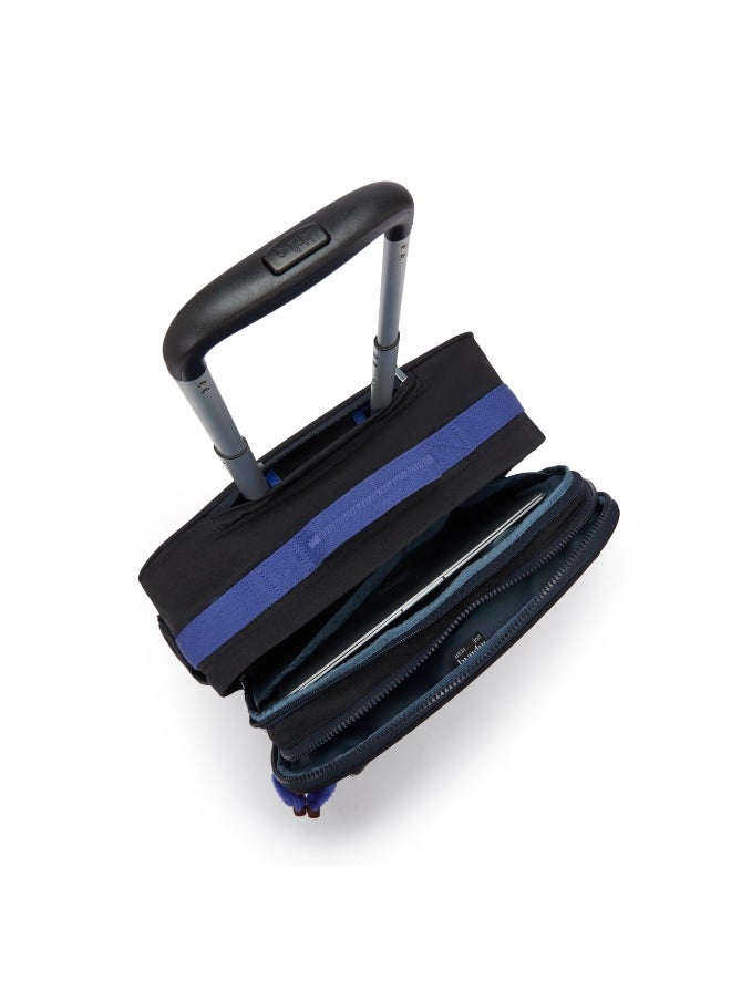 kipling New Storia Kids' 4-Wheeled School Trolley Bag with 13 inch Laptop Compartment, 2.25kg - True Block  - Image 3