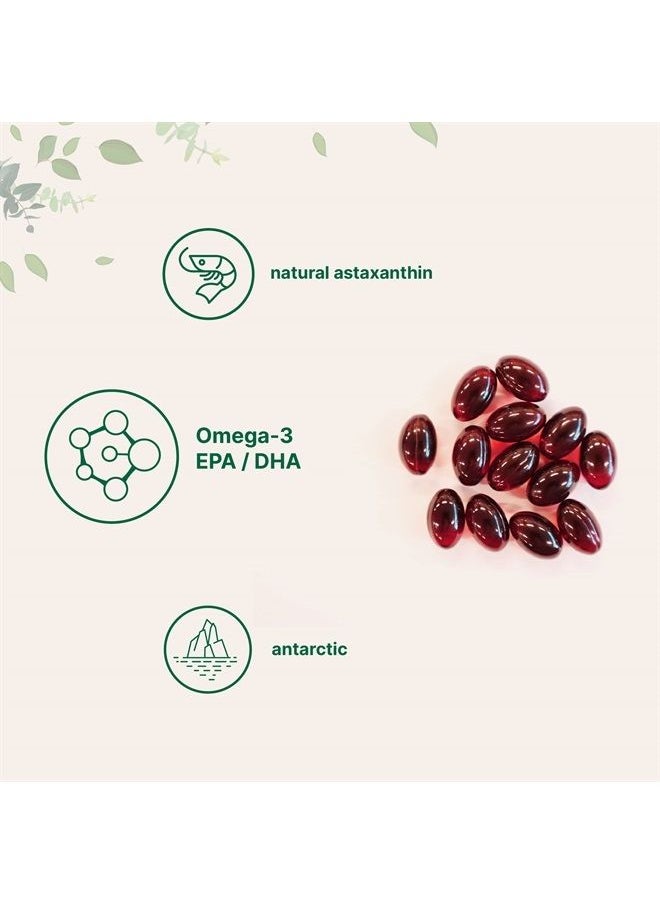 Micro Ingredients - Micro Ingredients Krill Oil Antarctic, 1000mg Per Serving 300 Soft-Gels - Image 1